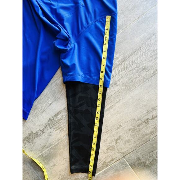 Nike Golf Polo Blue Black Dri-Fit Tour Performance Long Sleeve Athletic Shirt XL - Picture 7 of 9